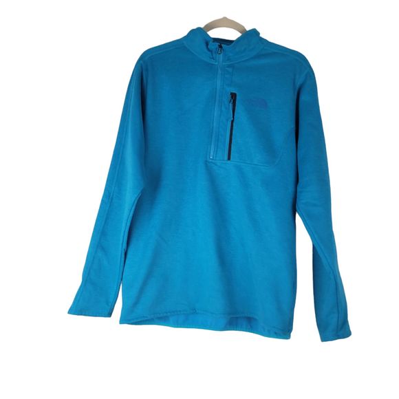 The North Face Men’s Canyonlands Half-Zip Fleece Jacket Blue size Medium - Picture 1 of 9